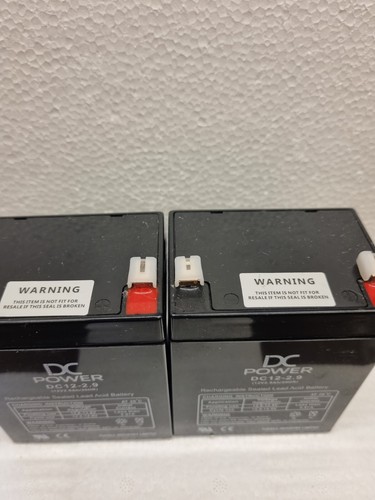 Two 12v 9ah razor - 12v, 2.9ah